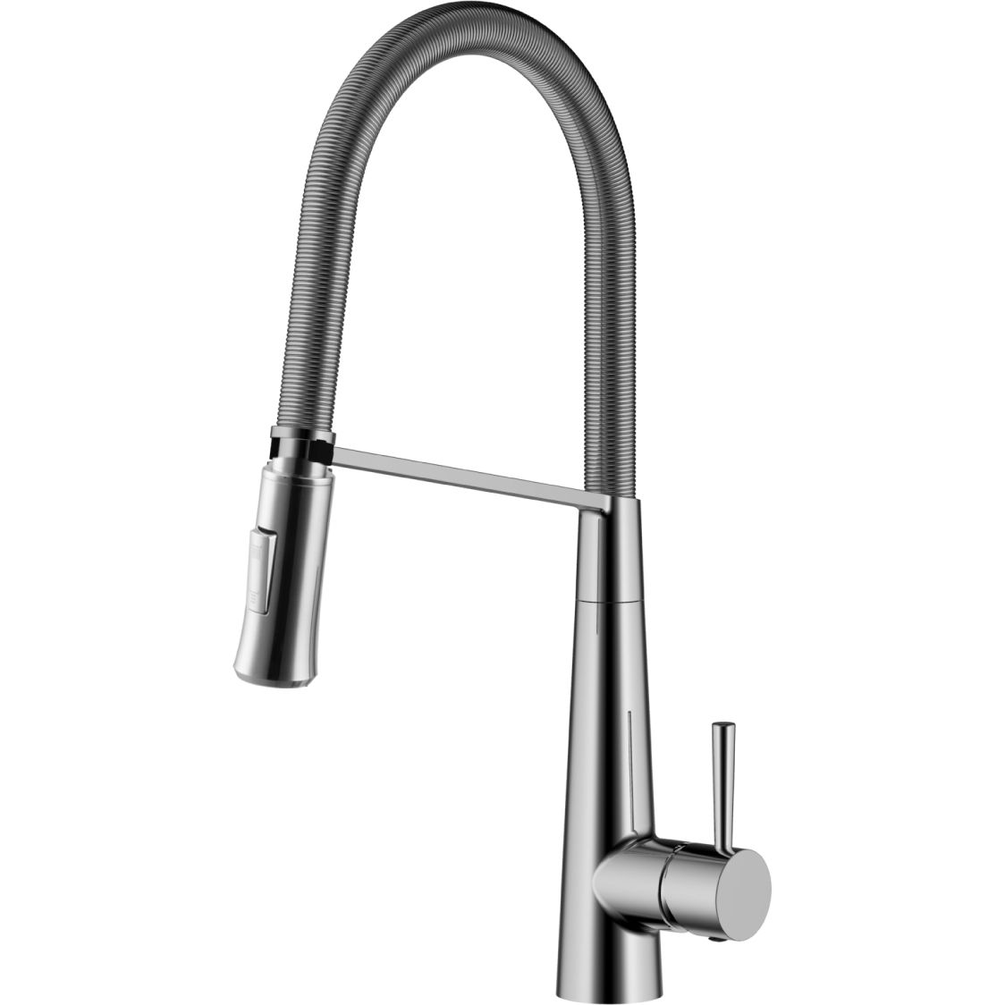 Смеситель для кухни с вытяжным изливом шланг 56 см Lemark Soul, LM6002C