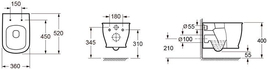Подвесной унитаз Lavinia Boho Bell Pro Rimless, 3301002R