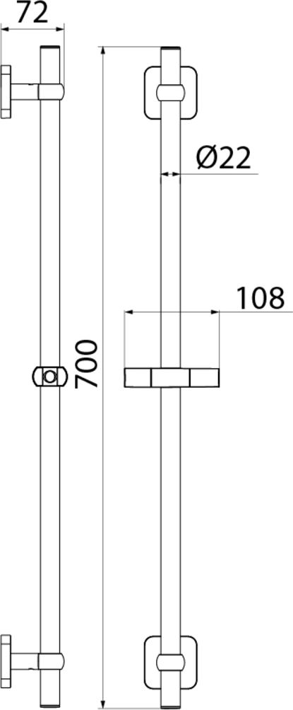 Стойка для душа, Iddis Bild, BIL7000i17