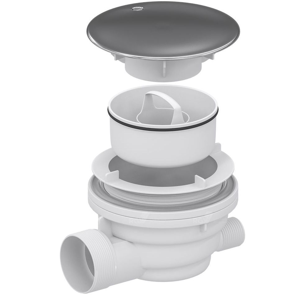 Сифон для душевых поддонов RGW Velplex QYD-01 хром, 39241101-01