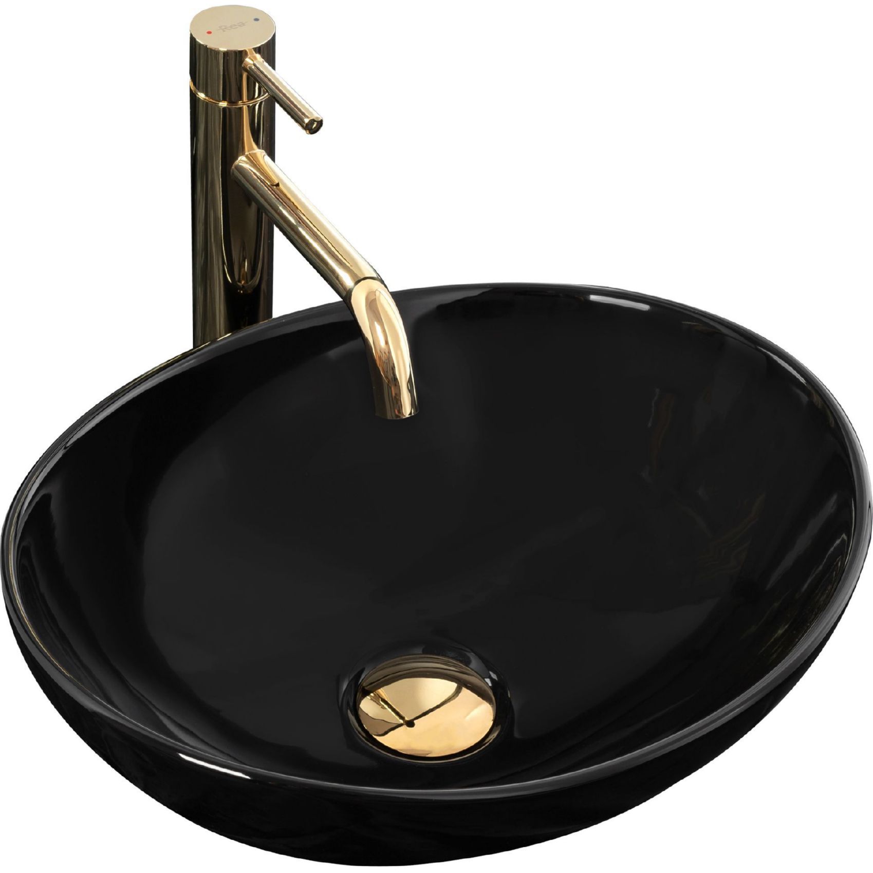 Умывальник Rea Sofia Black 41x34.5, REA-U0154