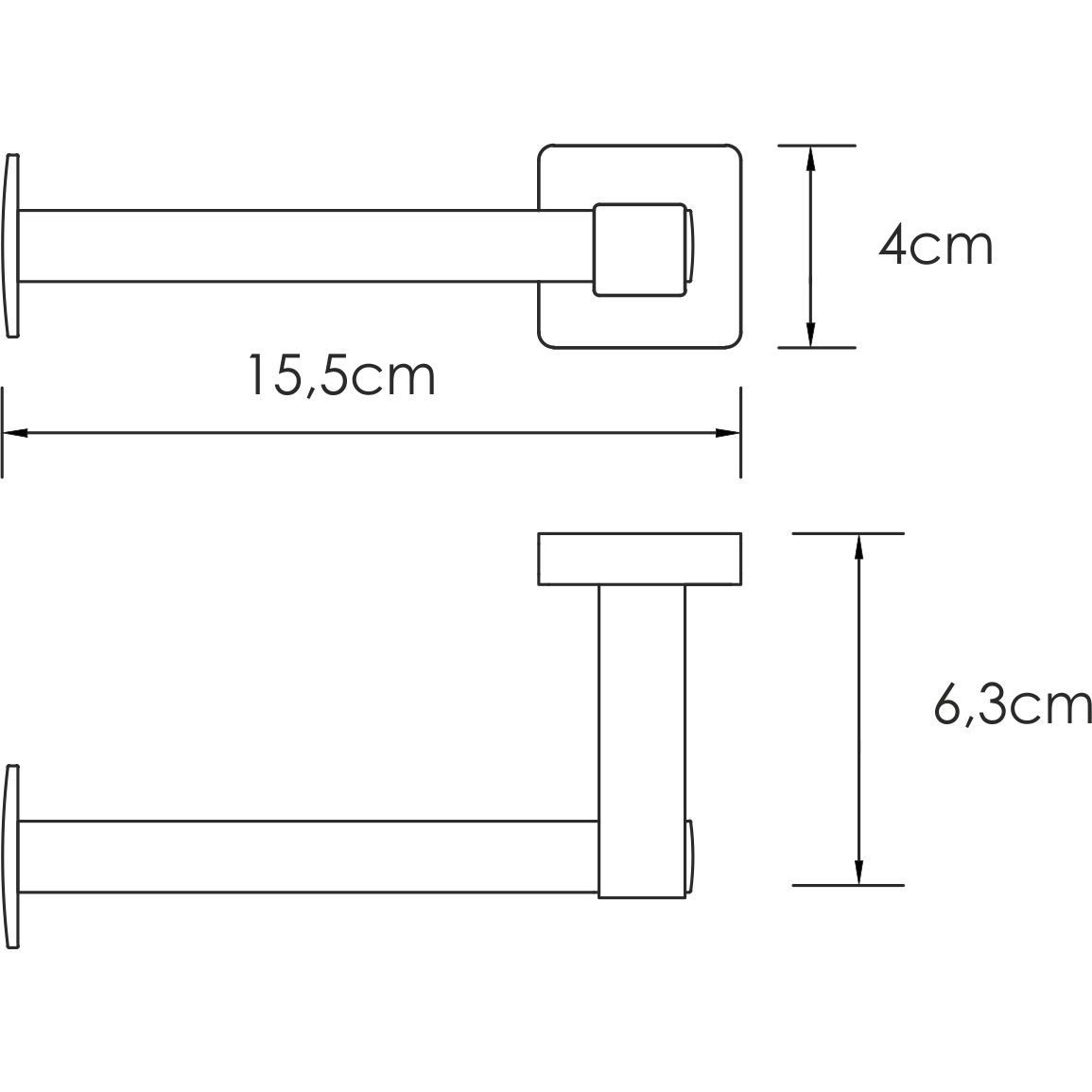 Держатель туалетной бумаги WasserKRAFT Dill, K-3996
