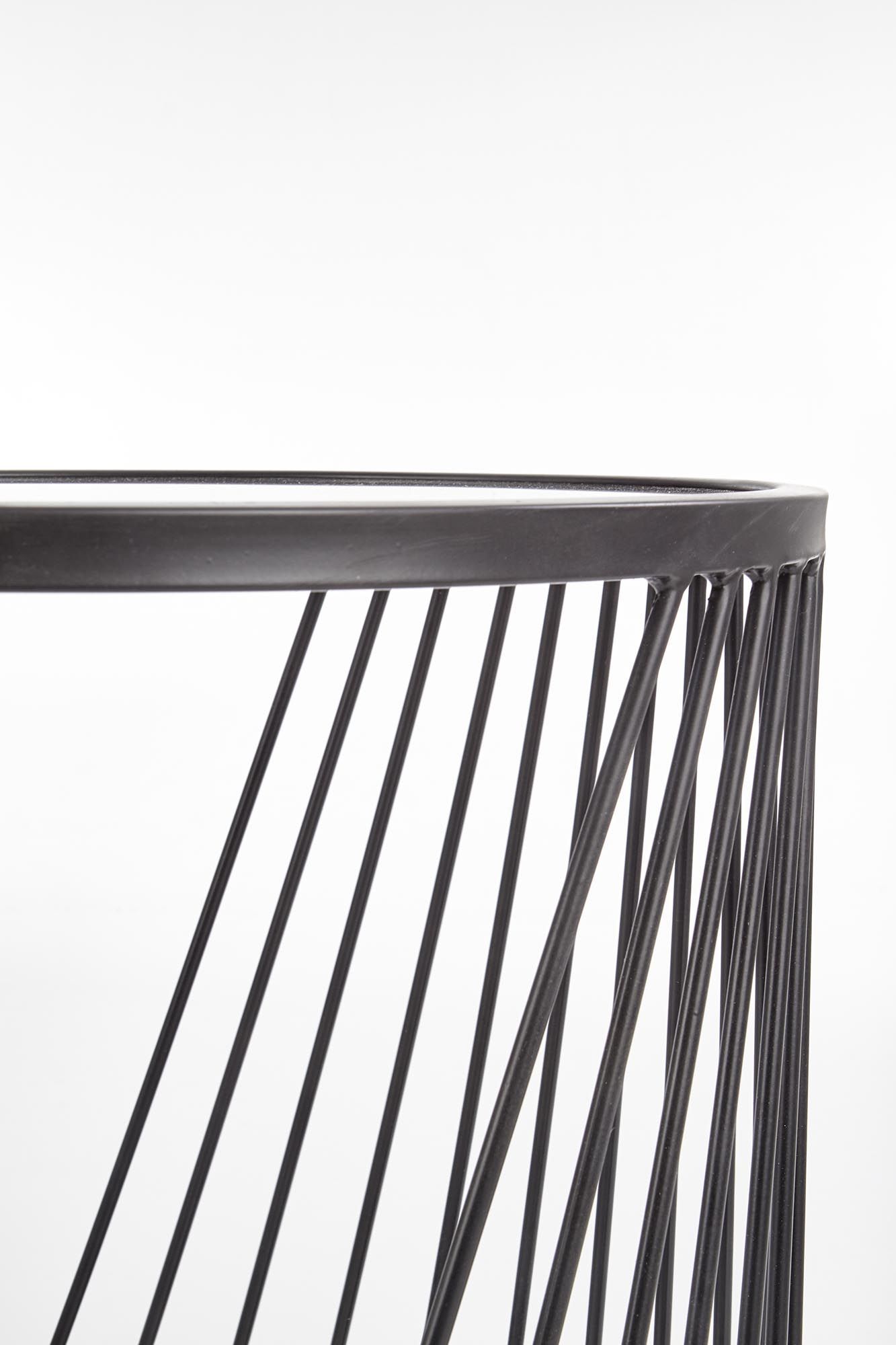 Комплект Halmar Antilla (2 стола журнальных) дымчатый/черный, V-CH-ANTILLA-LAW