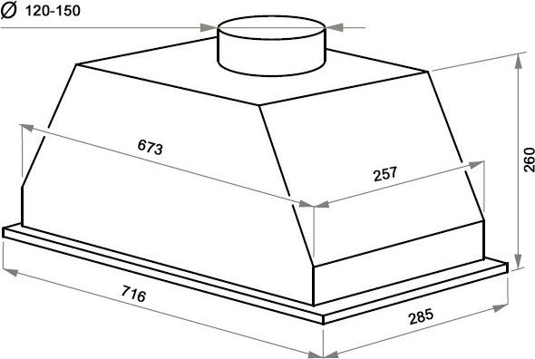 Кухонная вытяжка Maunfeld Urania 74 нержавеющая сталь