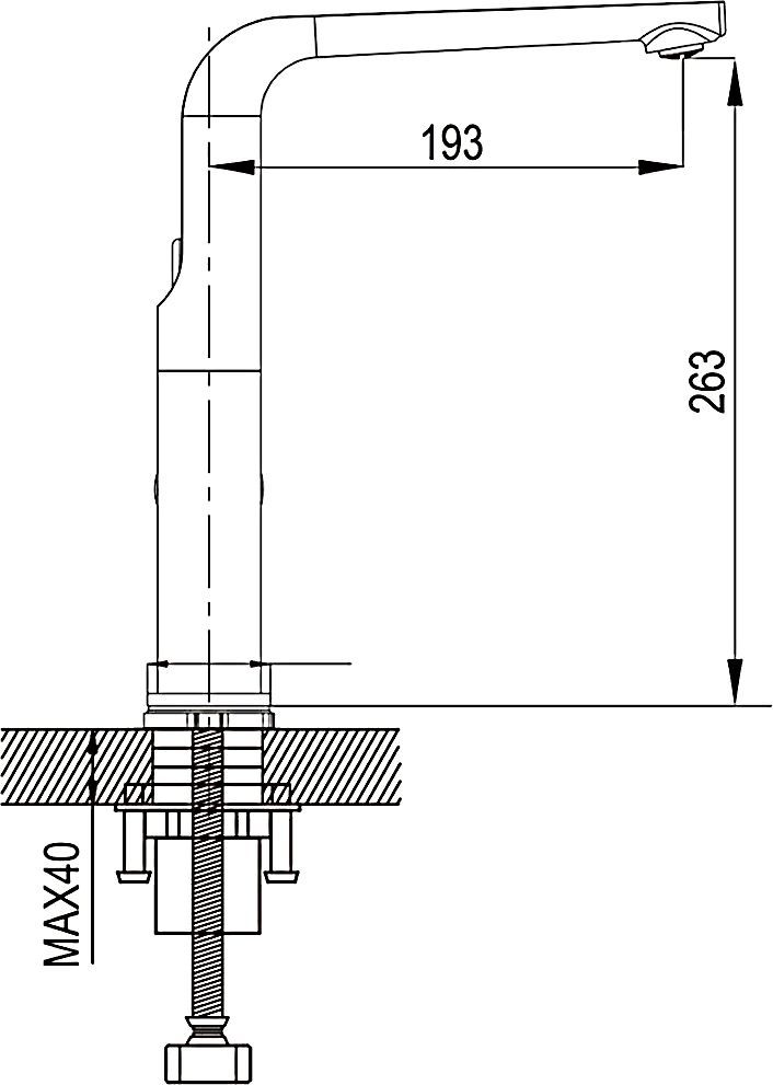 Смеситель для кухни Rose, R2713F