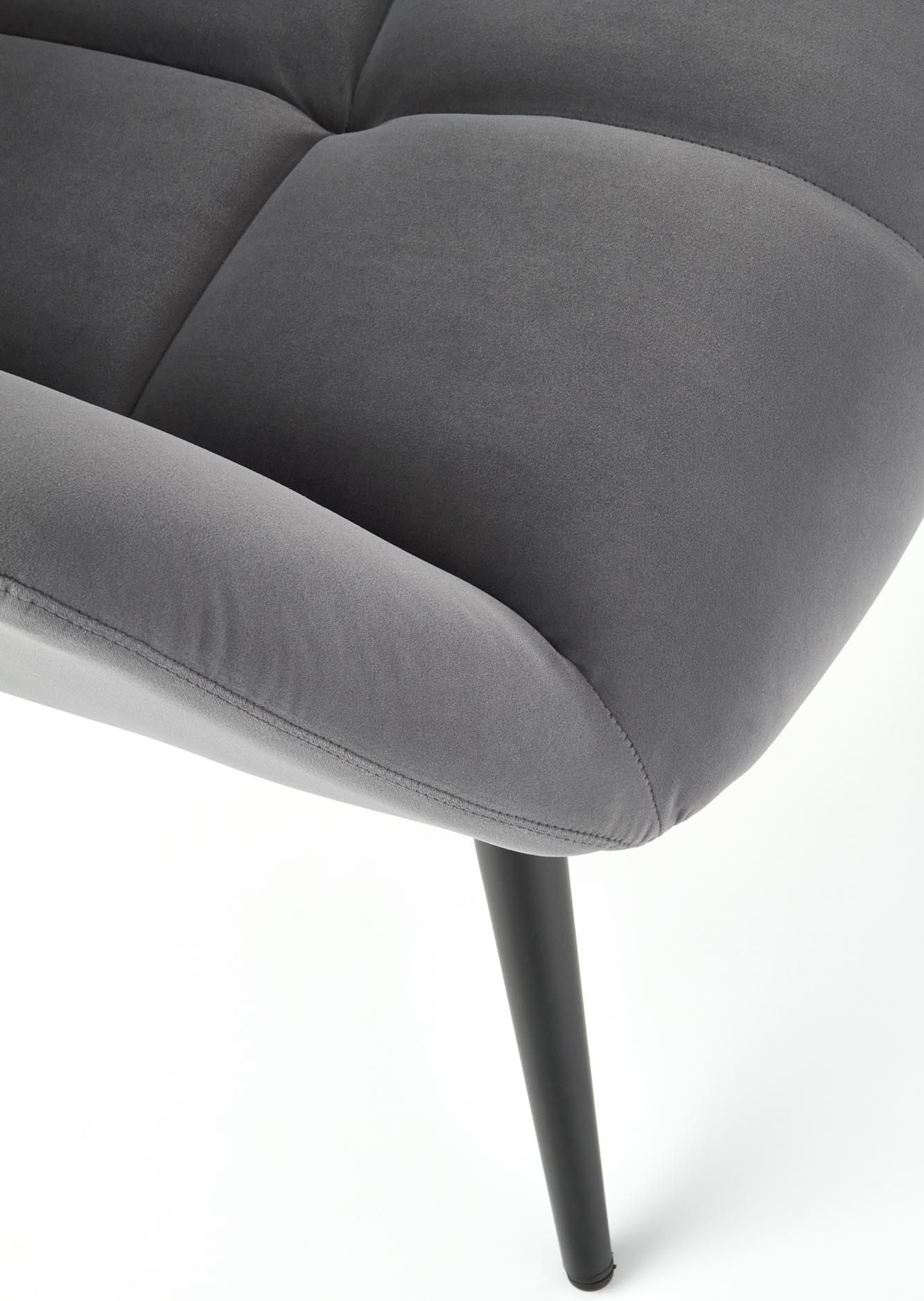 Кресло Halmar Tyrion серый/черный, V-CH-TYRION-FOT-POPIEL