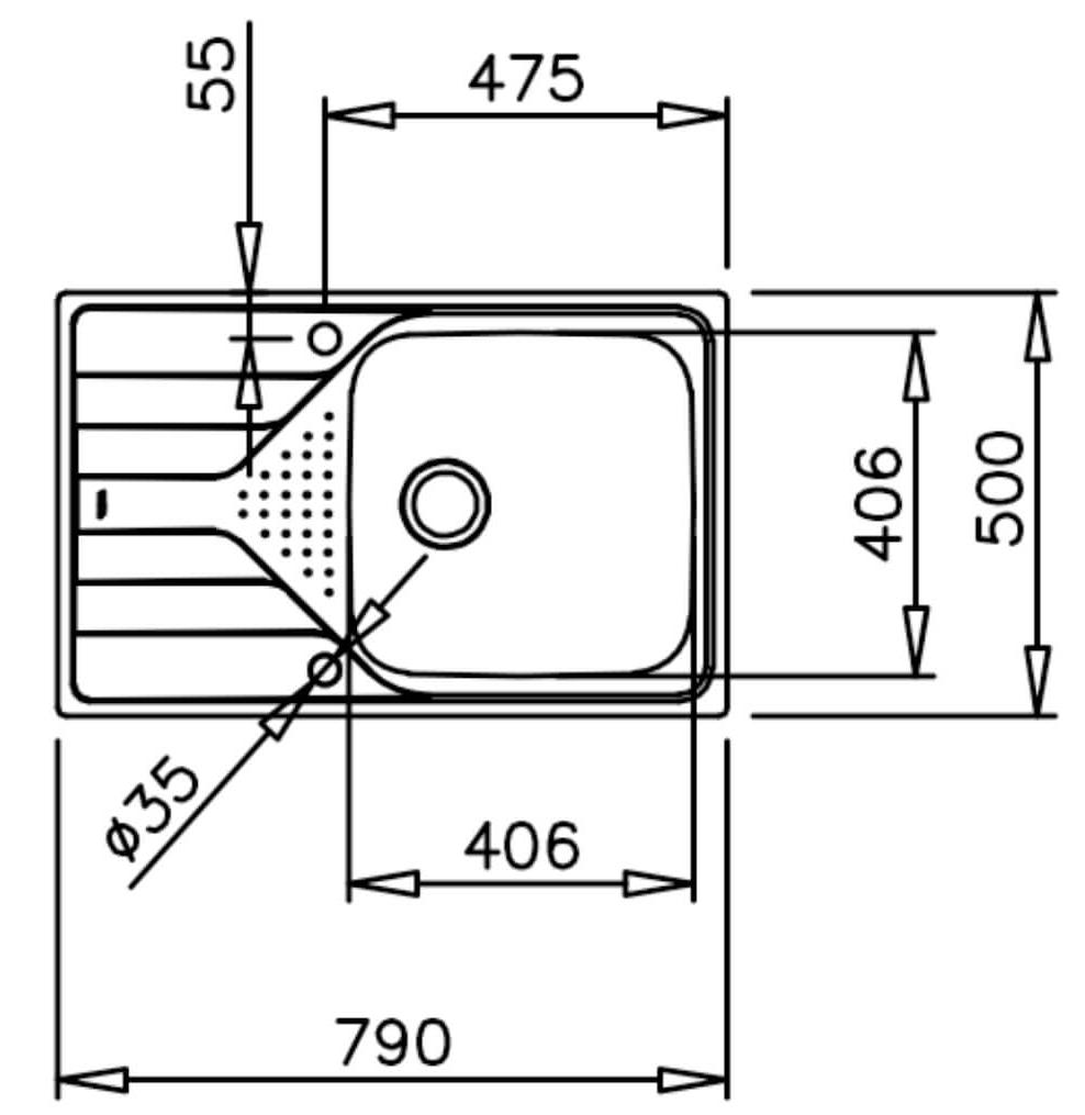 Кухонная мойка Teka UNIVERSE 50 T-XP 1B 1D MAX MCTXT, 115110030