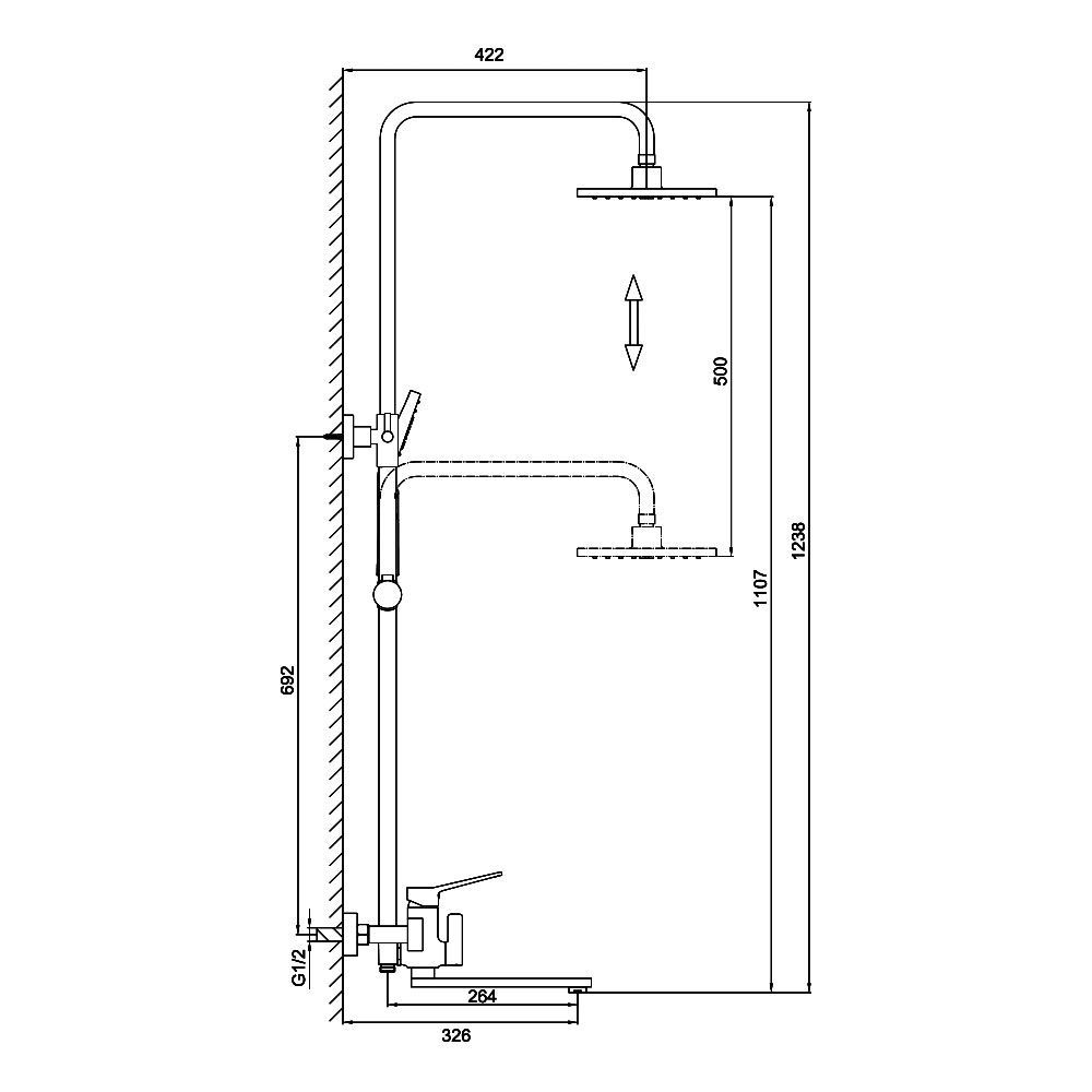 Душевая система Frap F2458