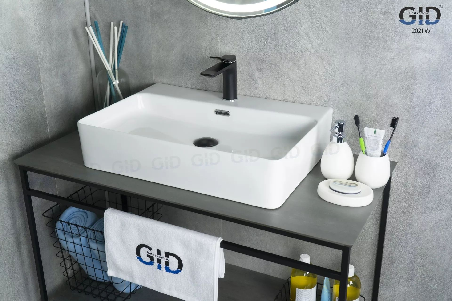 Умывальник Gid N9256 60x42, 51172