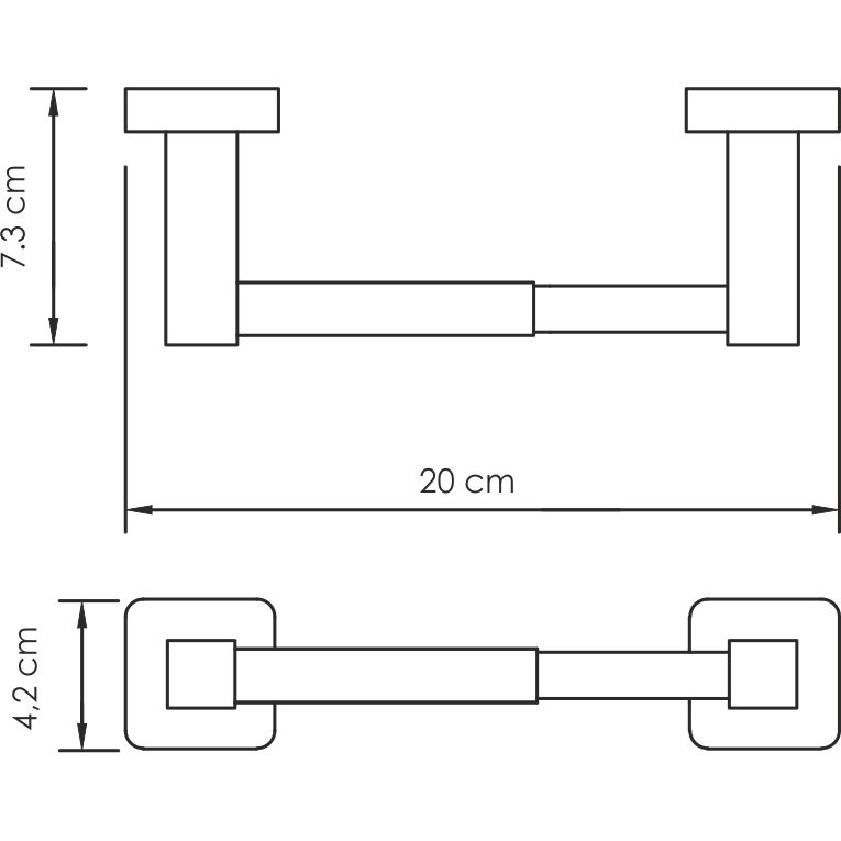 Держатель туалетной бумаги WasserKRAFT Lippe, K-6522