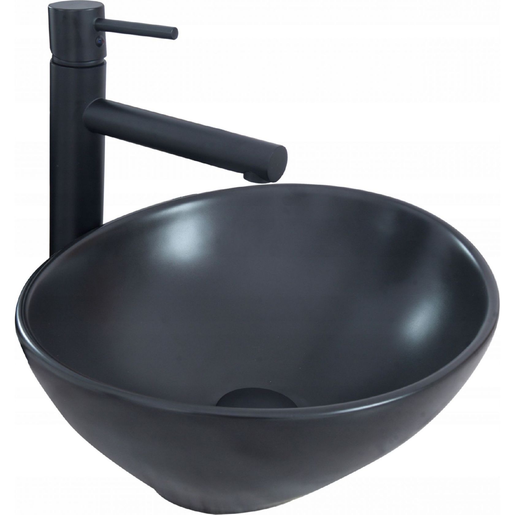 Умывальник Rea Sofia Black Matt 41x34.5, REA-U0333