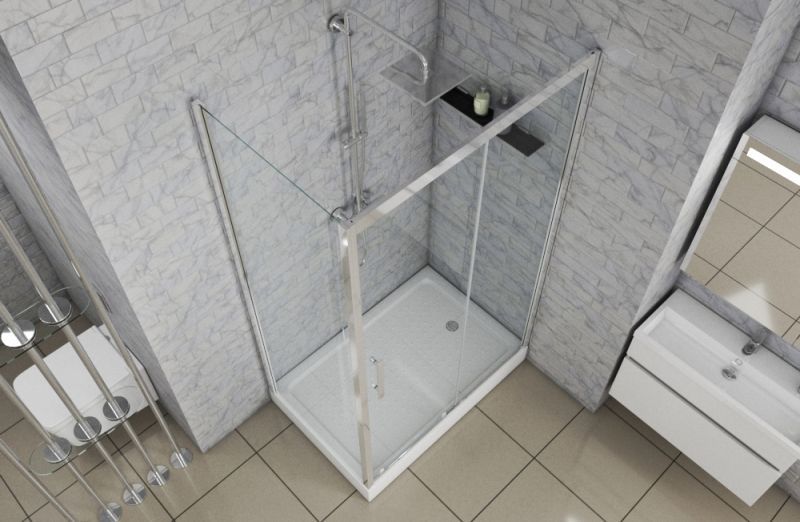 Душевое ограждение Bravat Stream 120x80 NPE1131