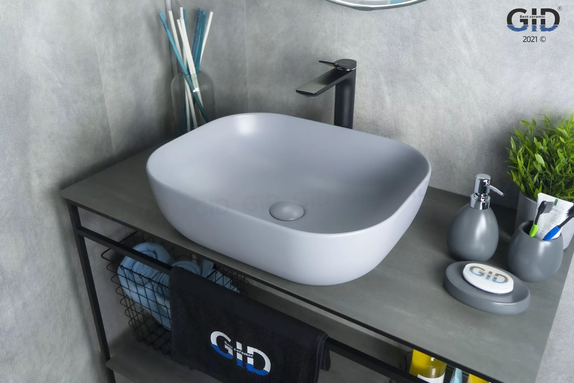 Умывальник Gid GM1302 50x40, 53336