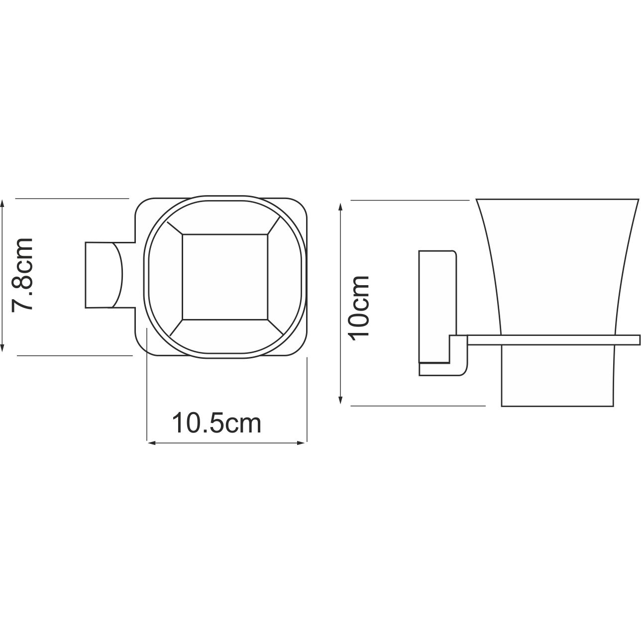 Подстаканник одинарный WasserKRAFT Exter, K-5228