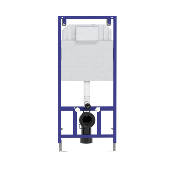 Инсталляция для скрытого монтажа унитаза Berges Novum кнопка D1, белая, 040231