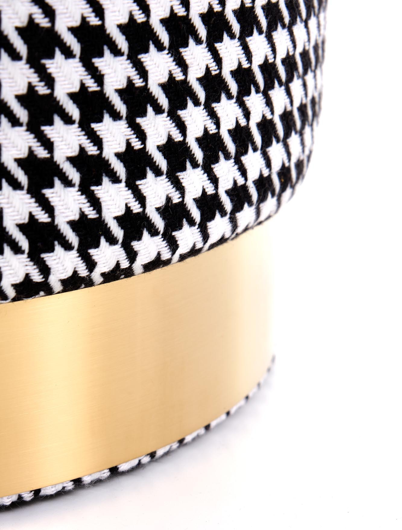 Пуф Halmar Aruna черный/белый/золотой, V-CH-ARUNA-PUFA