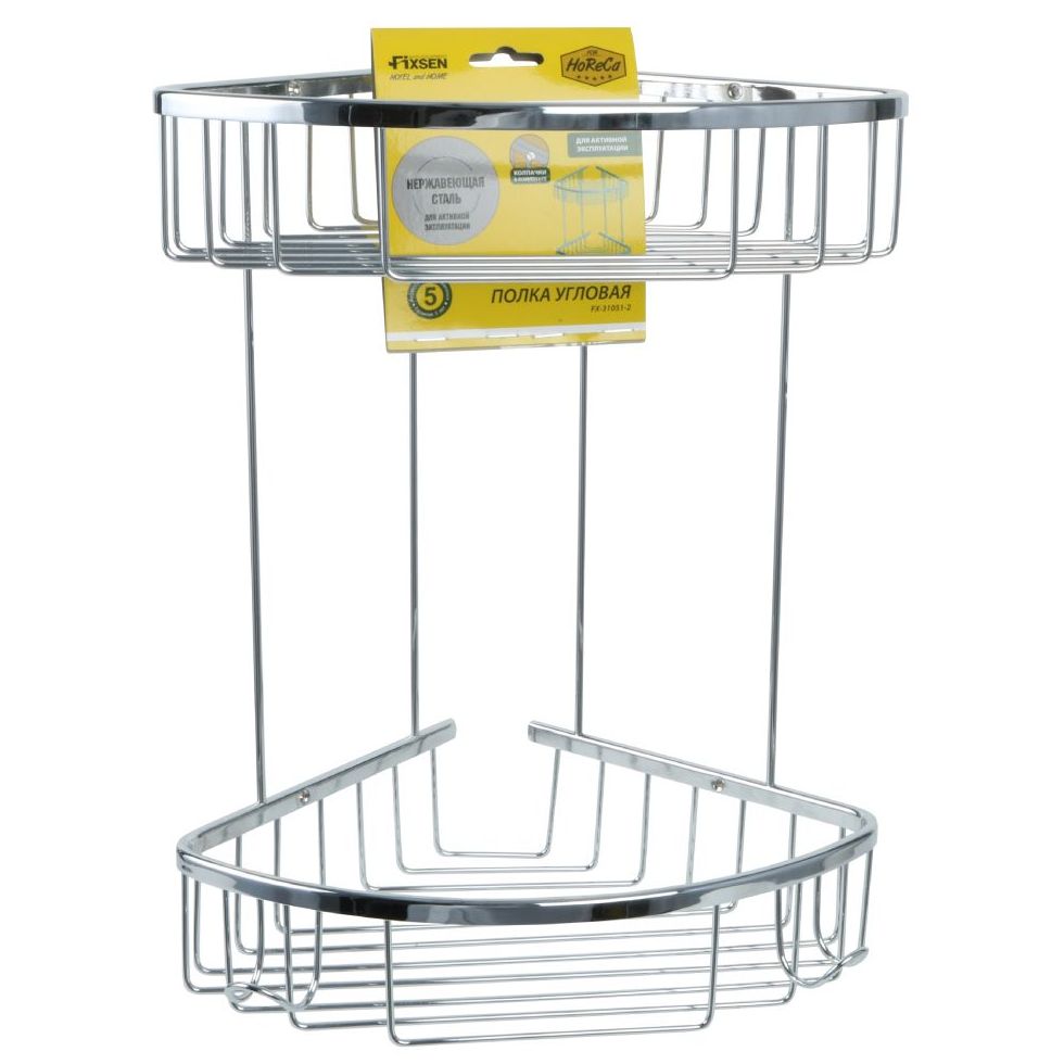 Полка угловая двухэтажная Fixsen Hotel, FX-31051-2