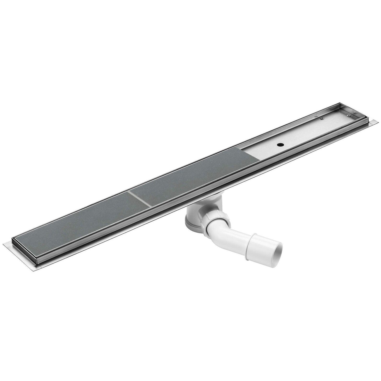 Линейный слив с универсальной решеткой без декора/под плитку Deante