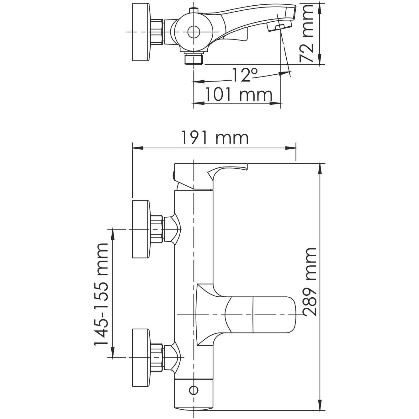 Смеситель для ванны с коротким изливом WasserKRAFT Berkel, 4801