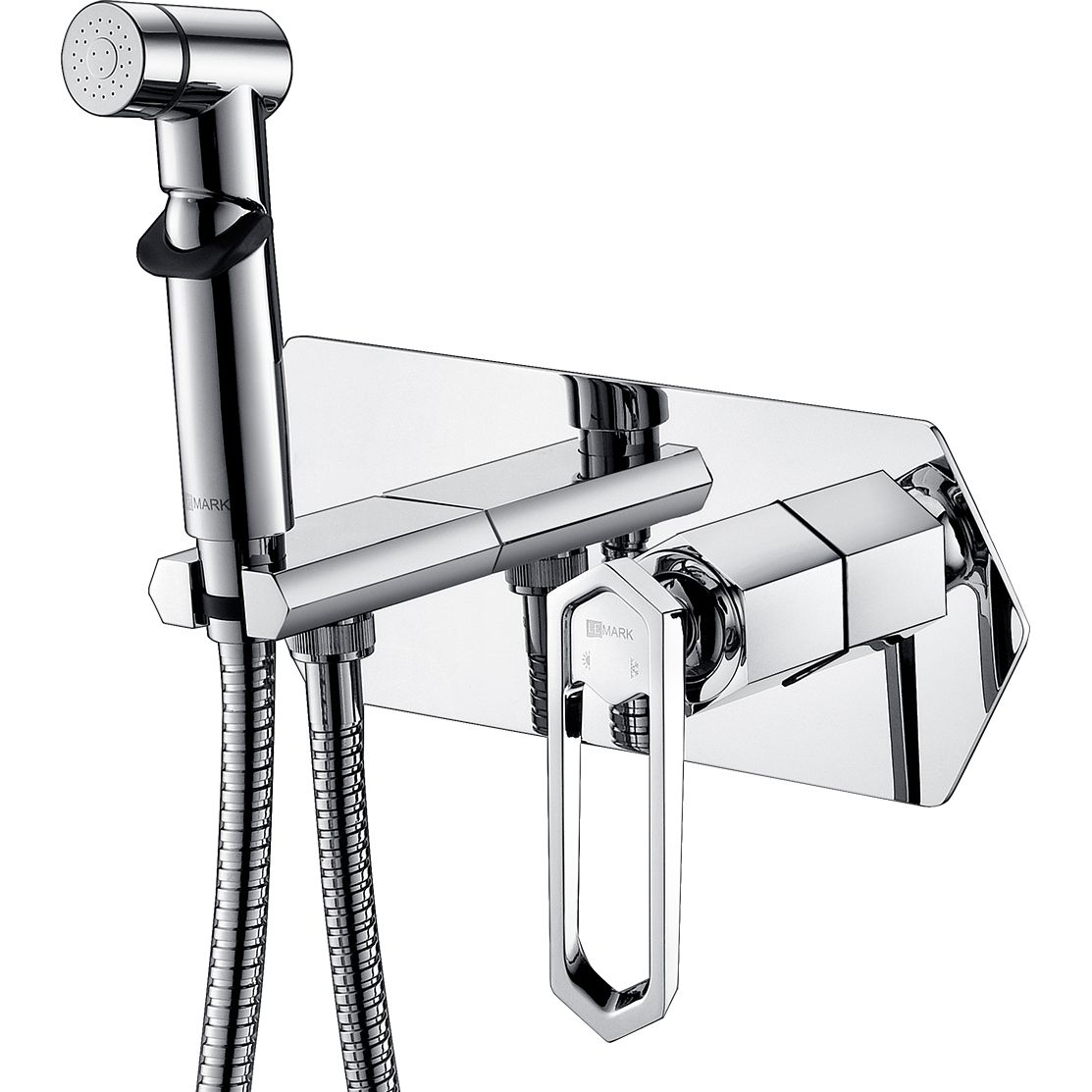 Смеситель с гигиеническим душем встраиваемый Lemark Prizma, LM3919C