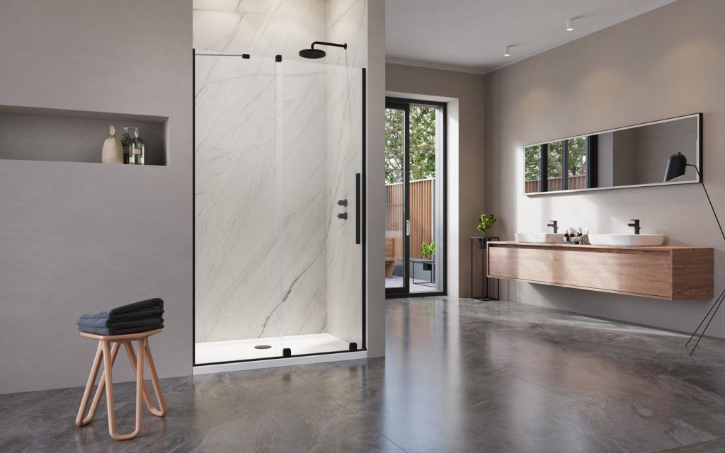 Двери в нишу Radaway Furo DWJ Black