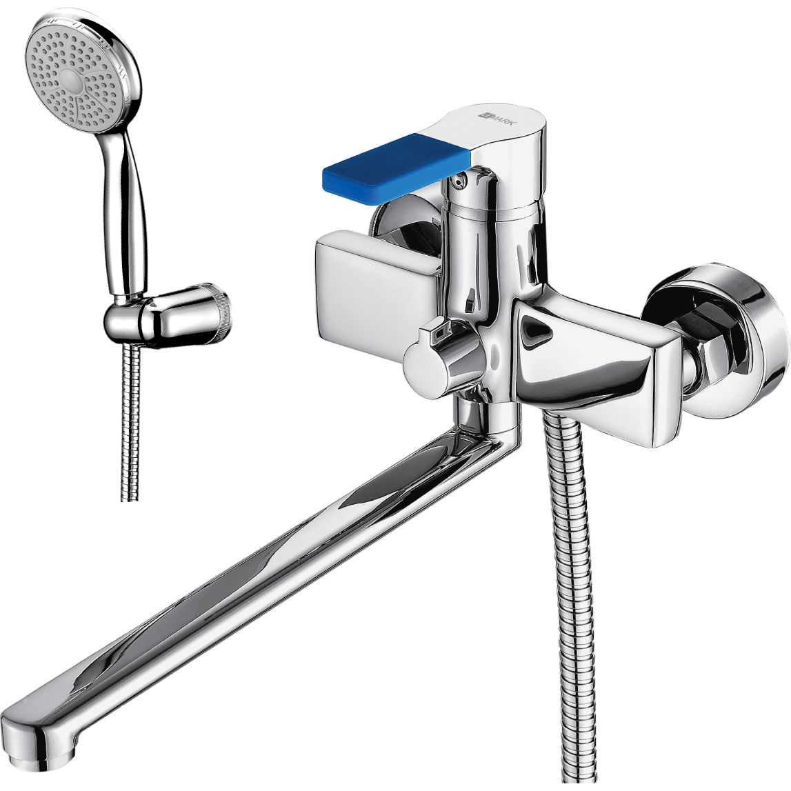 Смеситель универсальный с плоским изливом 300 мм Lemark Aura, LM0651C