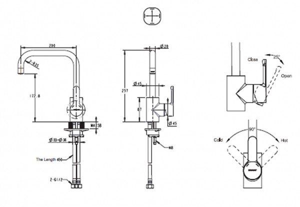 Смеситель для кухни Bravat Stream F73783C-1
