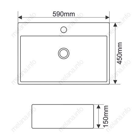 Раковина Melana MLN-A121, A121-803