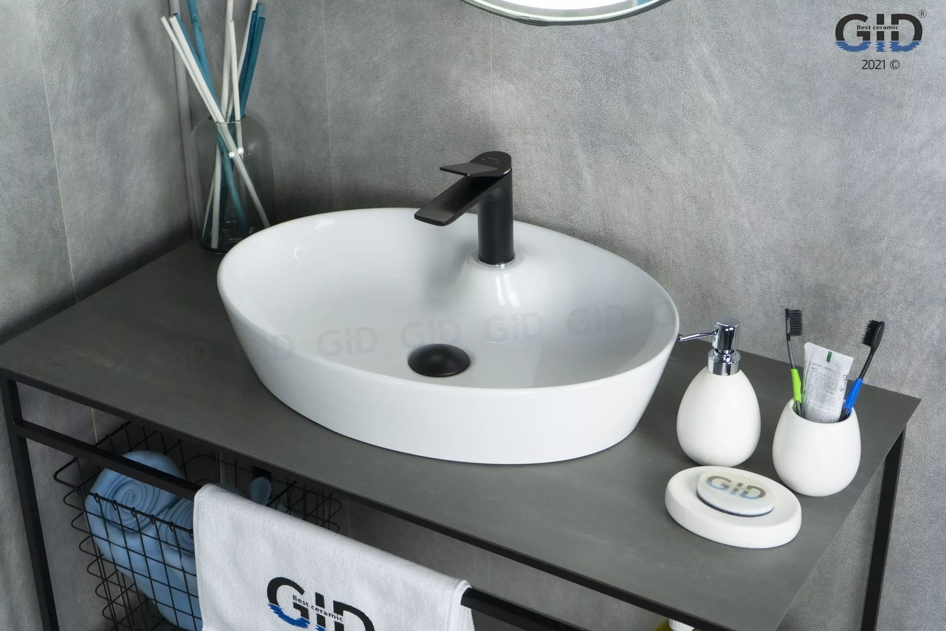 Умывальник Gid N9436 55x40, 51150