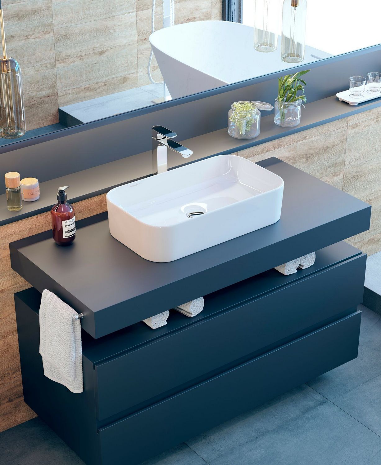 Умывальник Sanita Luxe Infinity Slim 60x36, INF60SLWB01S