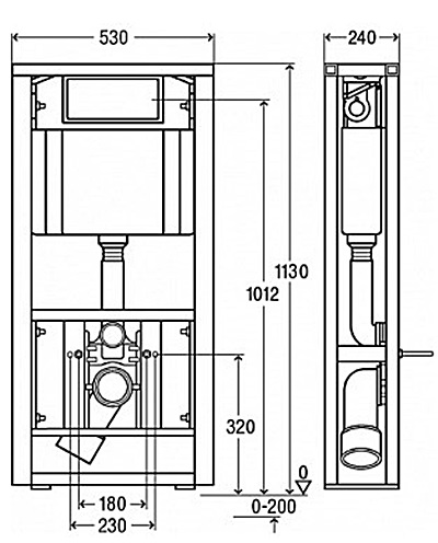 Инсталляция для унитаза отдельностоящая Viega Swift, 587963