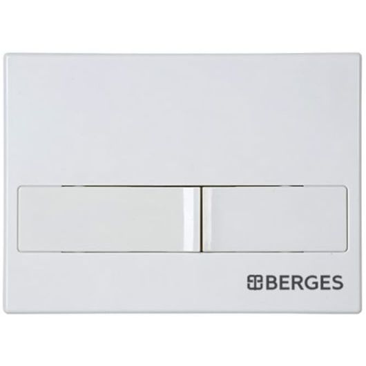 Комплект Berges Novum, кнопка L4 белая, унитаз Strati Rimless, сиденье Strati Slim, 042455