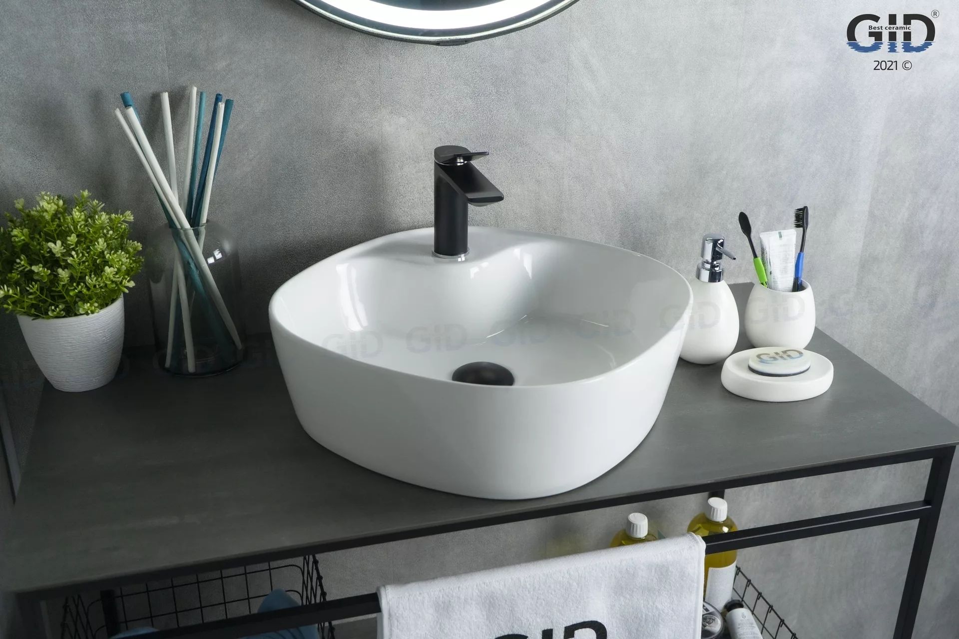 Умывальник Gid N9442 44x44, 51153