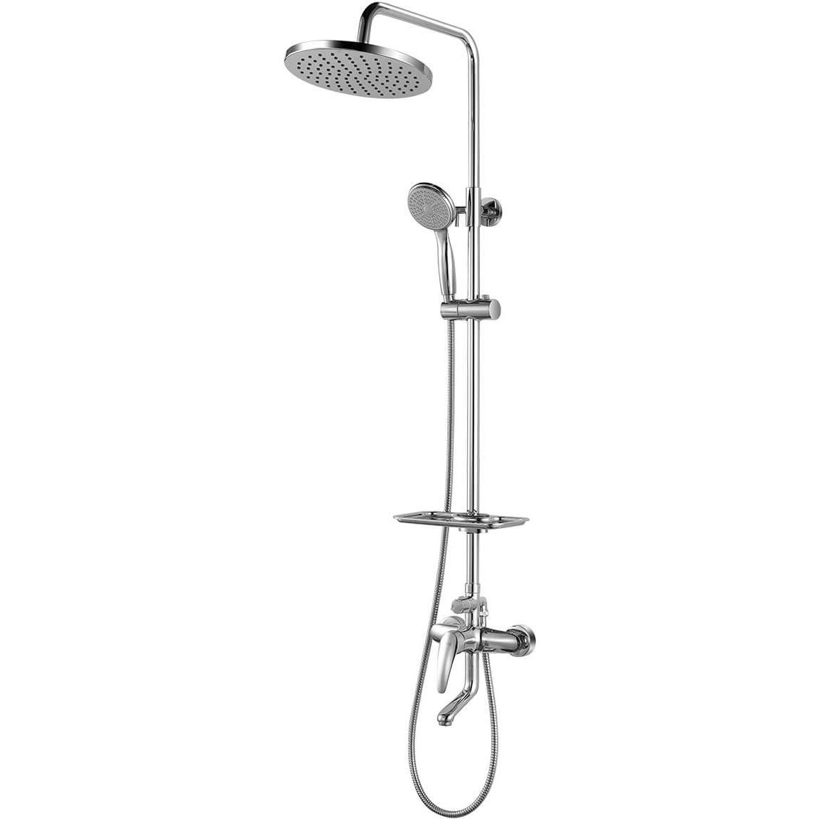 Смеситель для ванны с верхней душевой лейкой с поворотным изливом 131 мм Lemark Linara, LM0462C