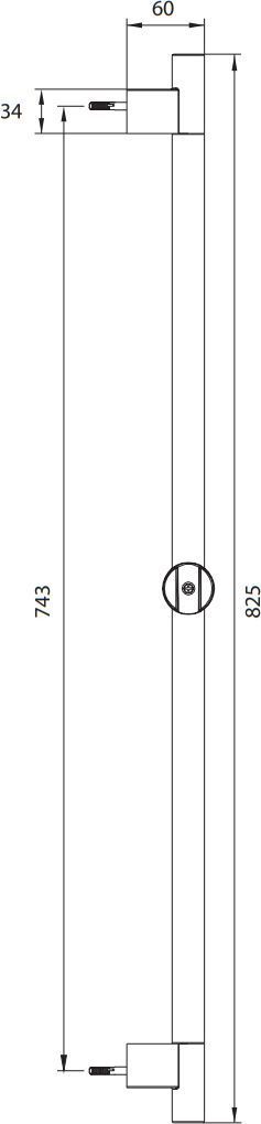 Штанга для душа Omnires, DR09CR