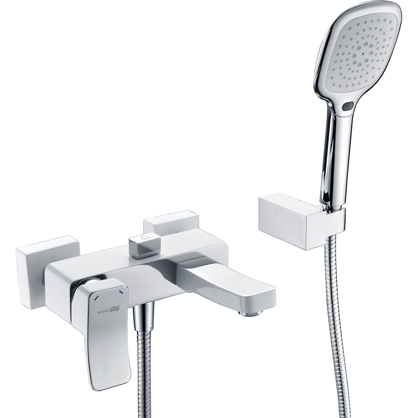 Смеситель для ванны с коротким изливом WasserKRAFT Aller, 1061WHITE