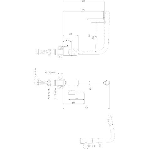 Смеситель для кухни с подключением фильтра питьевой воды Haiba HB70301