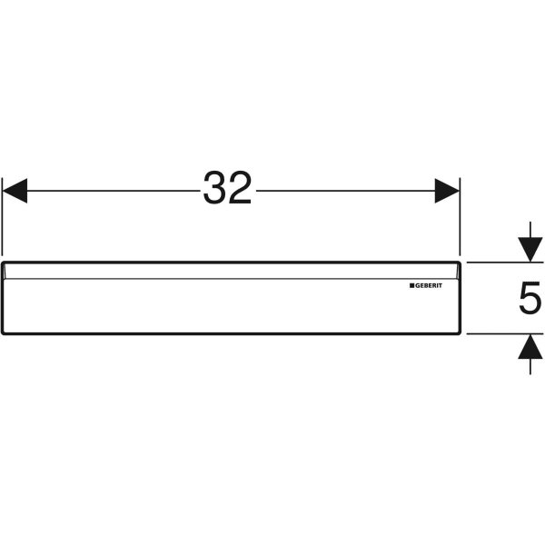 Декоративная накладка для душевого элемента Geberit хром глянцевый, 154.335.21.1
