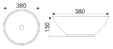 Умывальник Gid N9002 38.5x38.5, 51102
