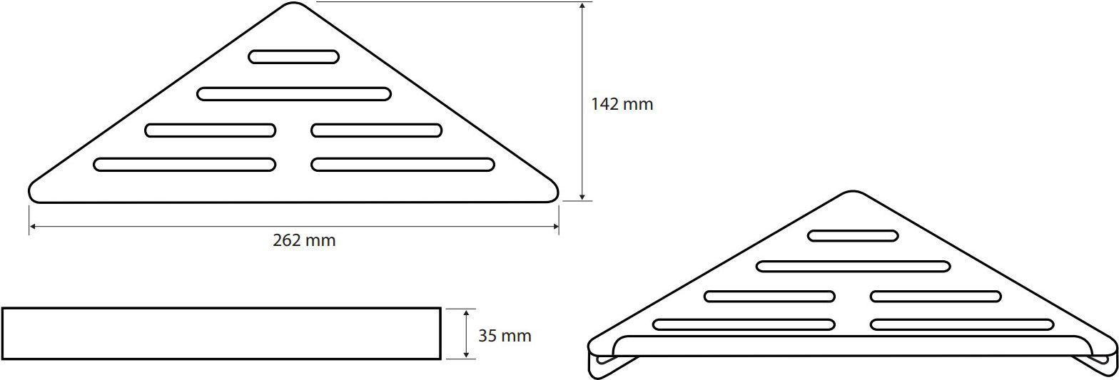Угловая мыльница Bemeta Dark, 102308260