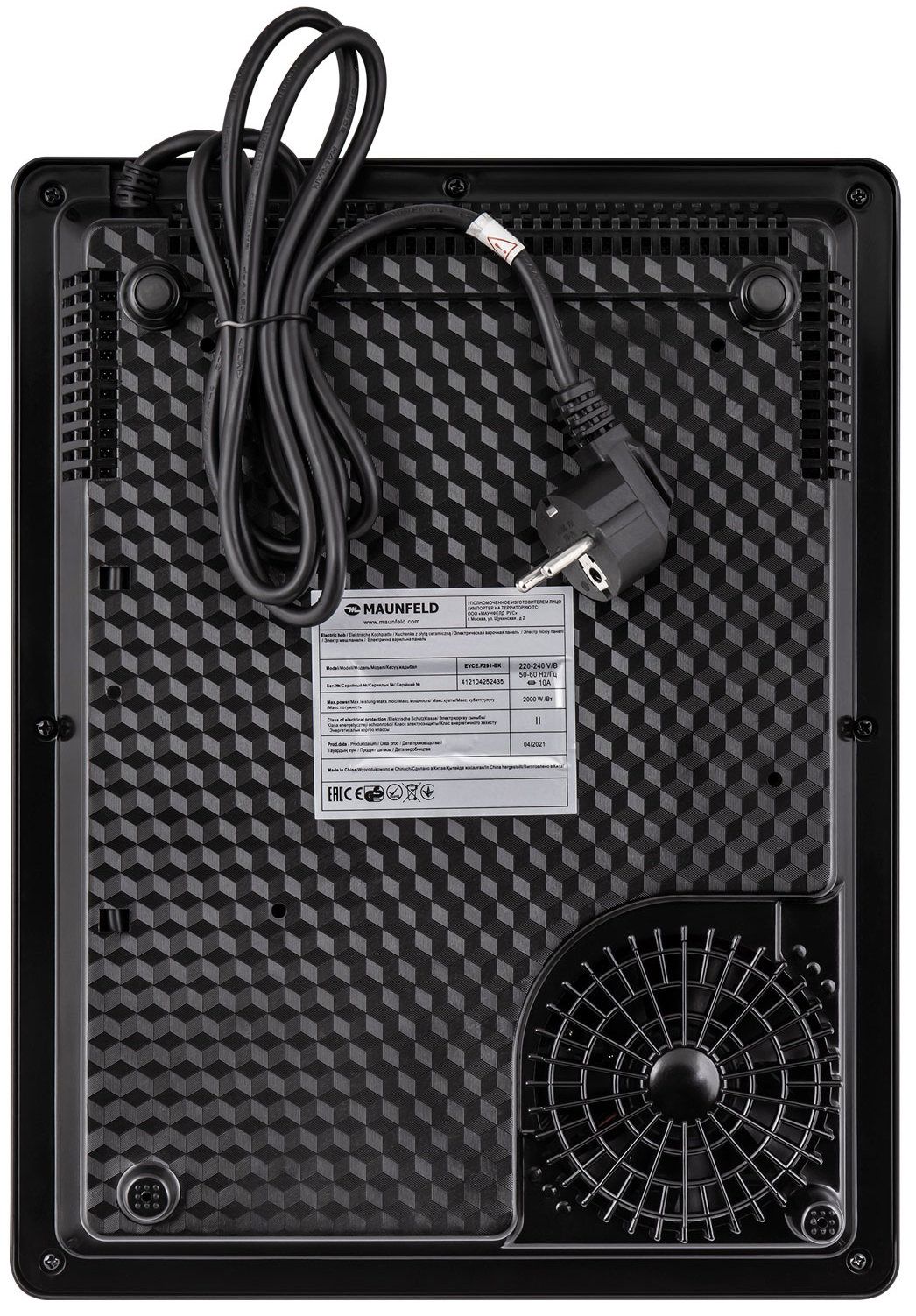 Электрическая варочная плитка Maunfeld EVCE.F291-BK