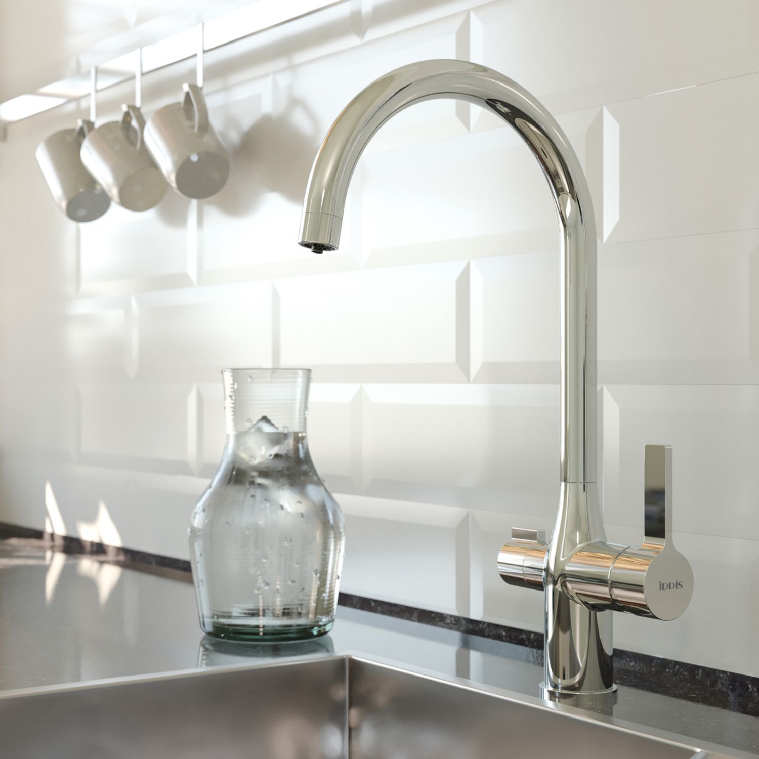 Смеситель для кухни с каналом для фильтрованной воды, Iddis Pure, PURSBFJi05