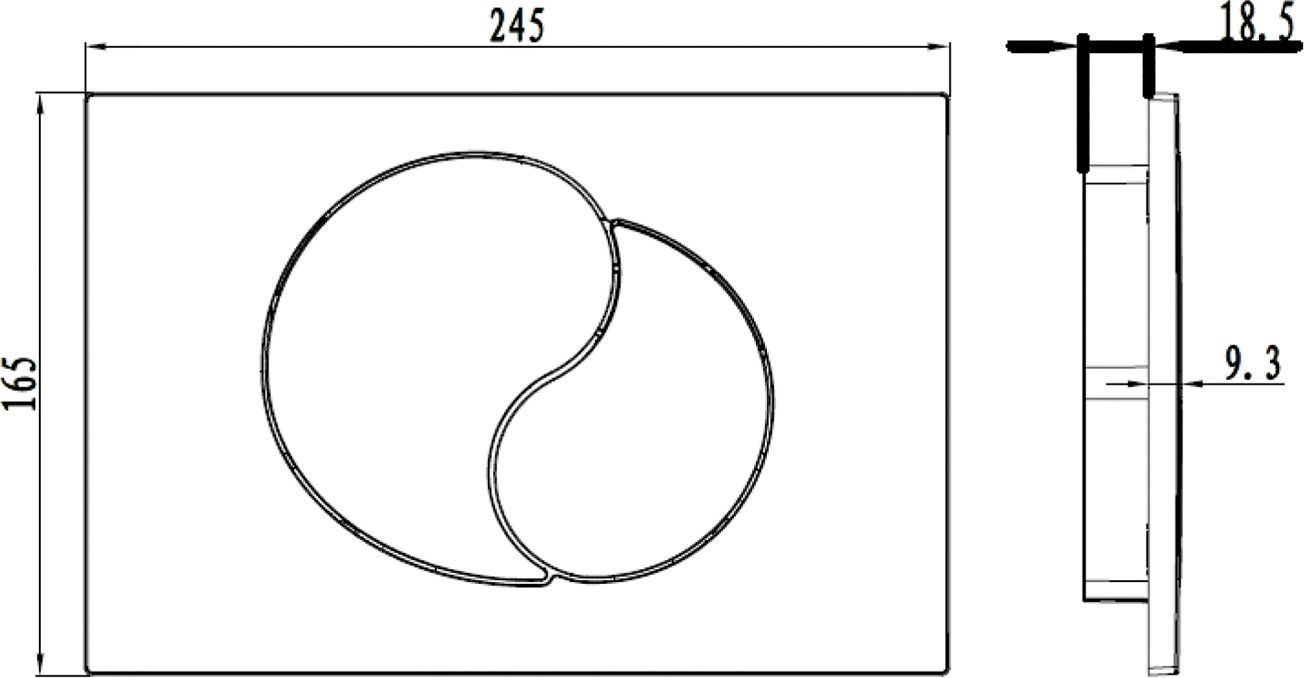 Клавиша смыва универсальная, хром, Iddis Unifix 021, UNI21CHi77