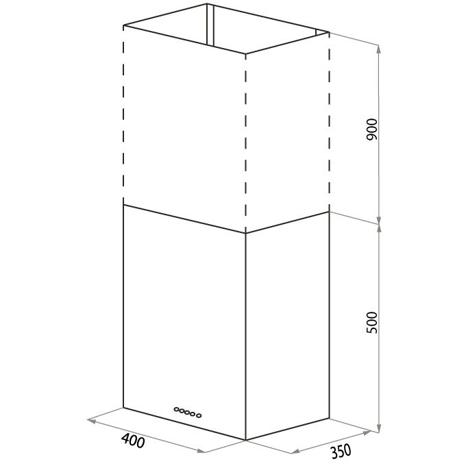 Кухонная вытяжка Maunfeld Box Push 40 белый