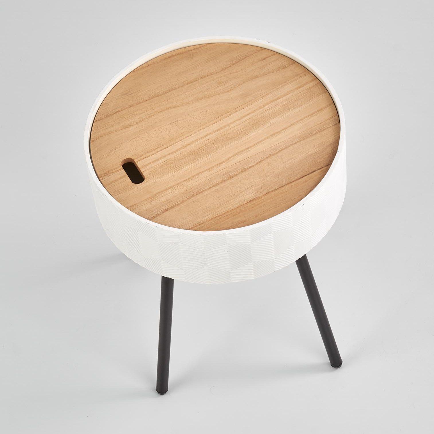 Стол журнальный Halmar Aura белый матовый, V-CH-AURA-LAW-BIALY