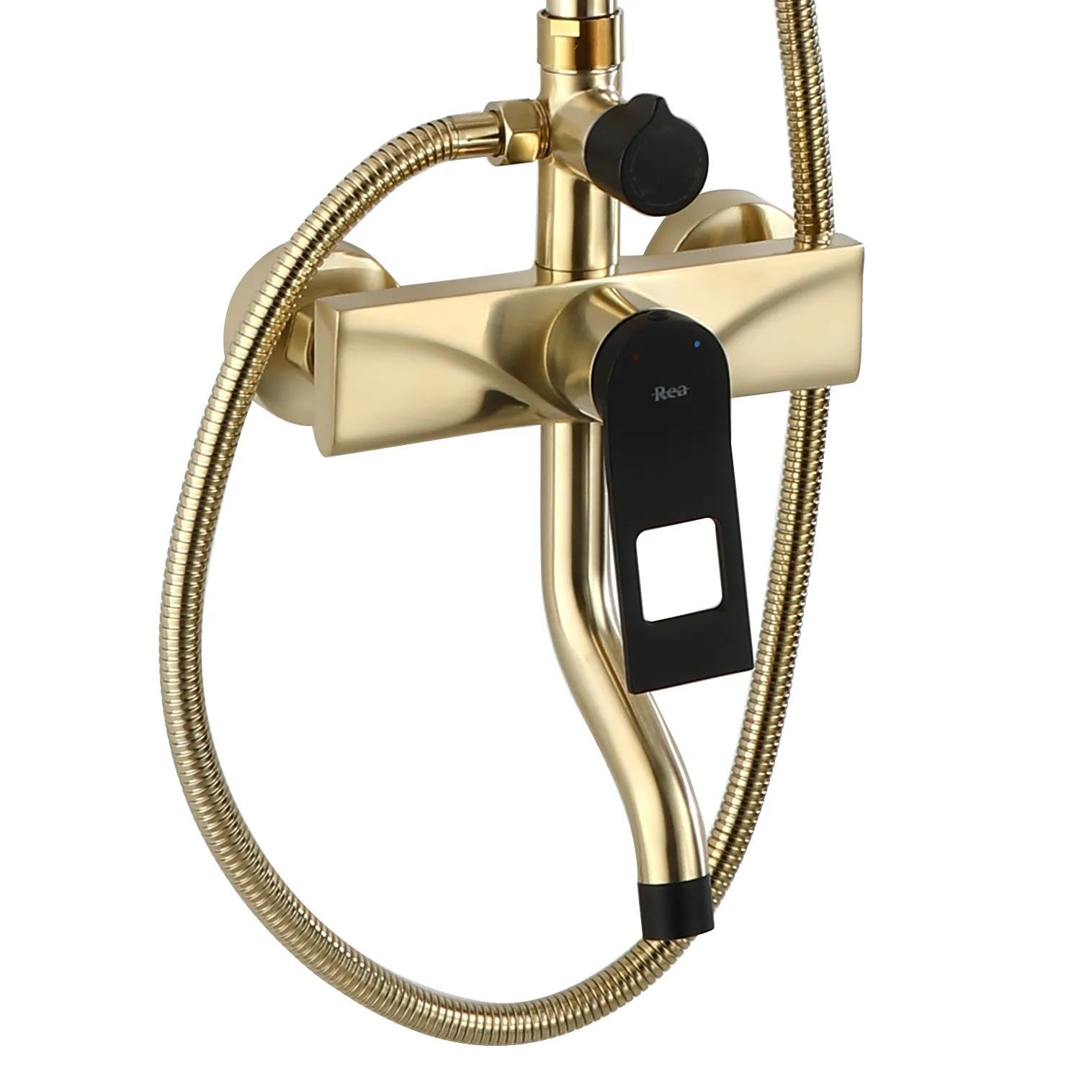 Душевая система Rea Soul Black/Gold Matt, REA-B9962