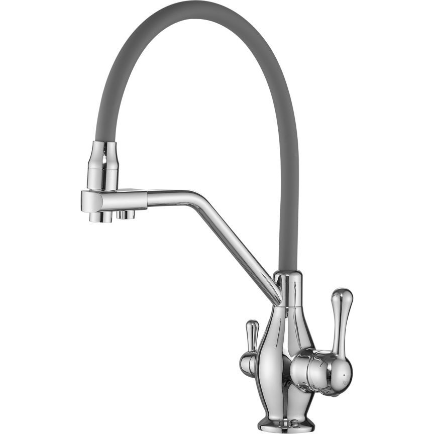 Смеситель для кухни с гибким изливом под фильтр Rose, R858