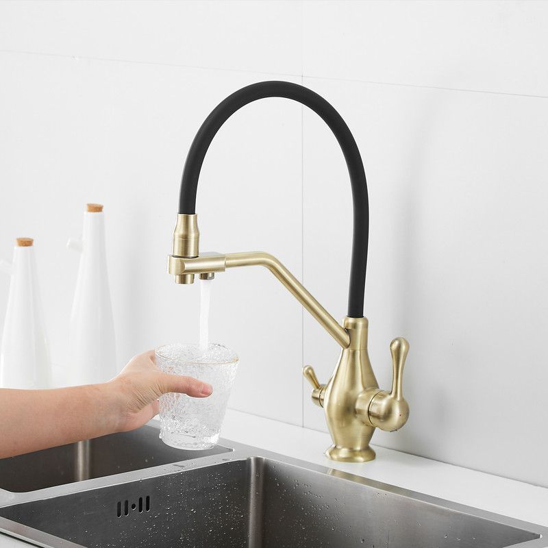 Смеситель для кухни с гибким изливом под фильтр Rose, R858Q