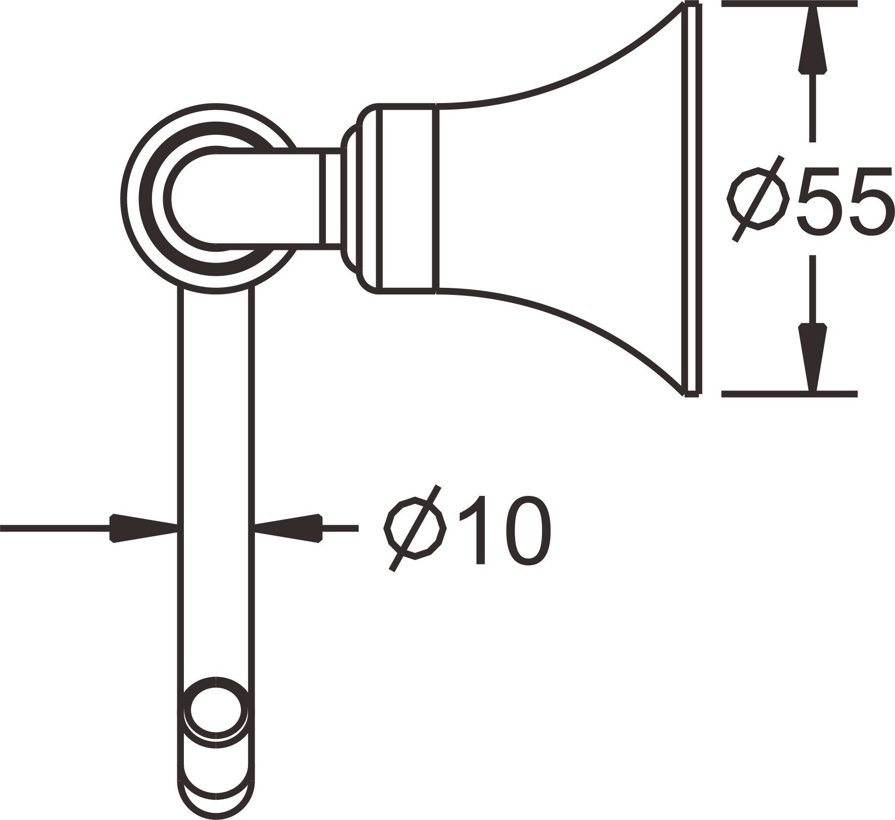 Держатель туалетной бумаги Rose, RG1205