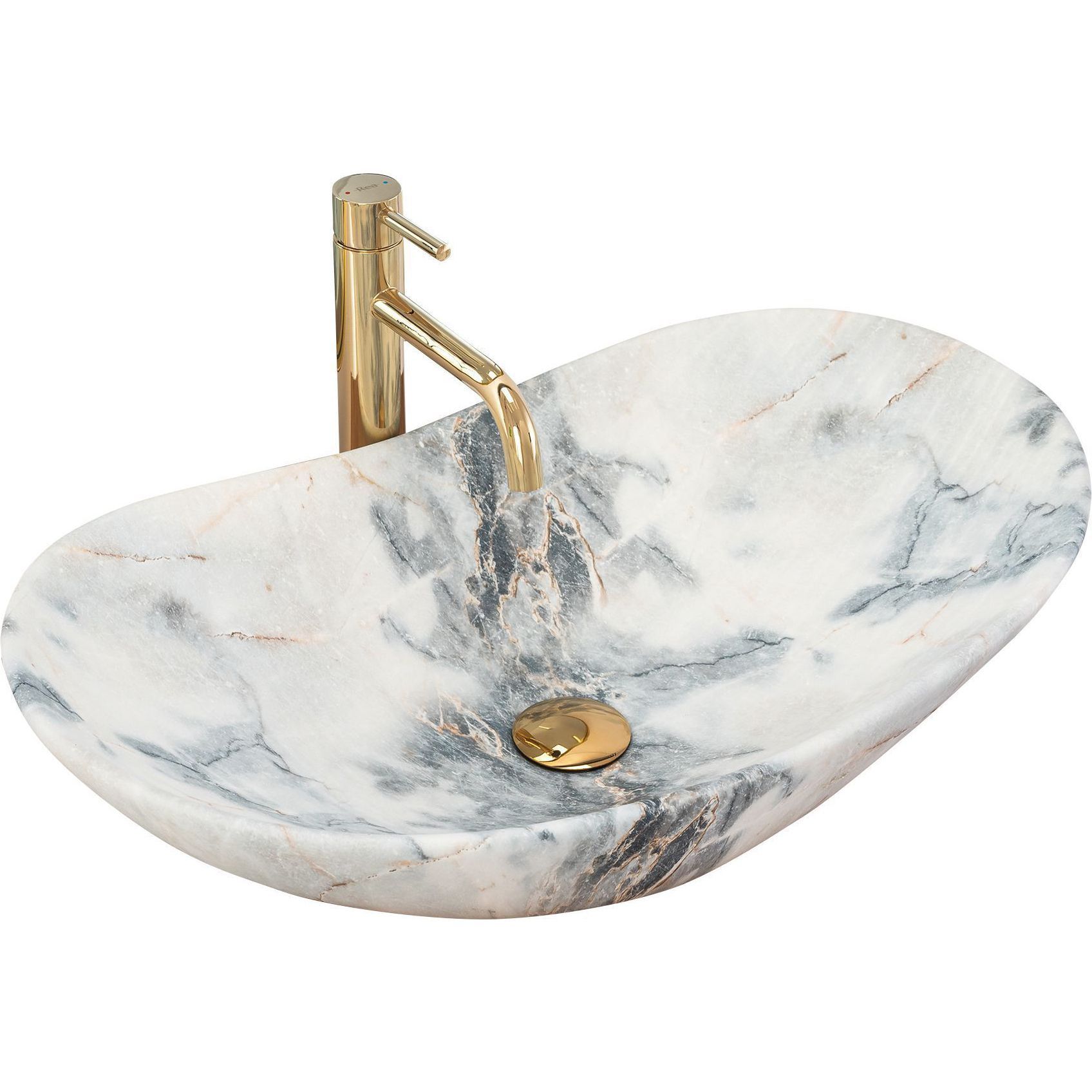 Умывальник Rea Royal Granit Matt 61.5x35.5, REA-U8742